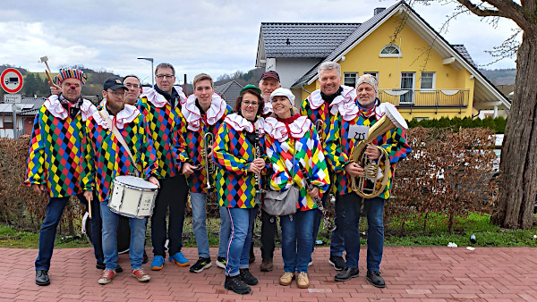 Faschingsumzug in Weilmünster - Graevenwiesbacher Musikanten 2024